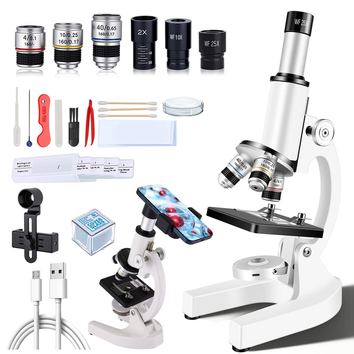 Poothoh compound microscope with sturdy base for stable home observations