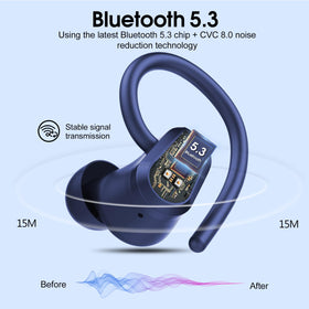 Poounur earbud close-up showing material texture and driver housing for durable sound performance