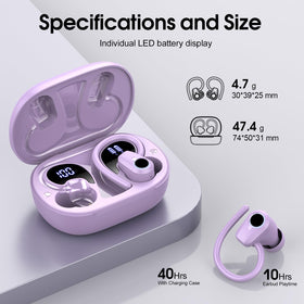 Poounur H9 IP7 waterproof design withstands sweat and rain.