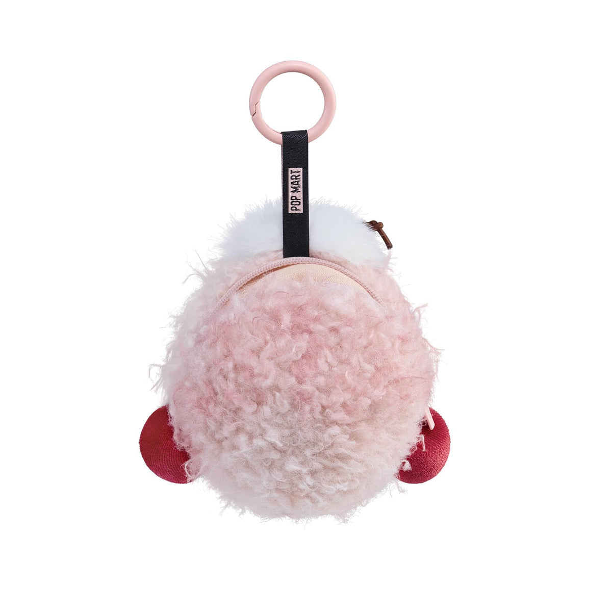 POP MART SKULLPANDA zipper and metal hardware detail for durable secure closure