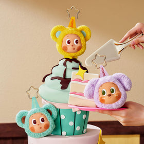 POP MART Twinkle Twinkle compact size earphone case in hand for portability