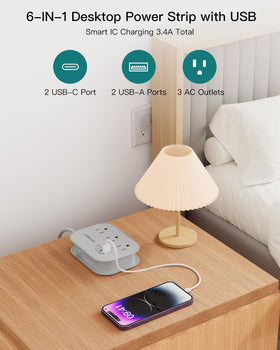 popowell mounted behind sofa illustrating space saving behind furniture