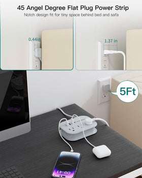 popowell powering phone and laptop on desk showcasing simultaneous charging benefit
