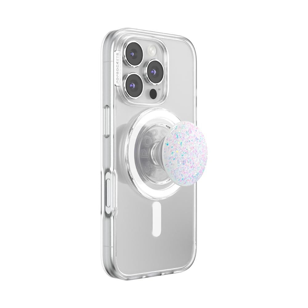 PopSockets iridescent confetti front view showing glossy glitter finish and stylish look