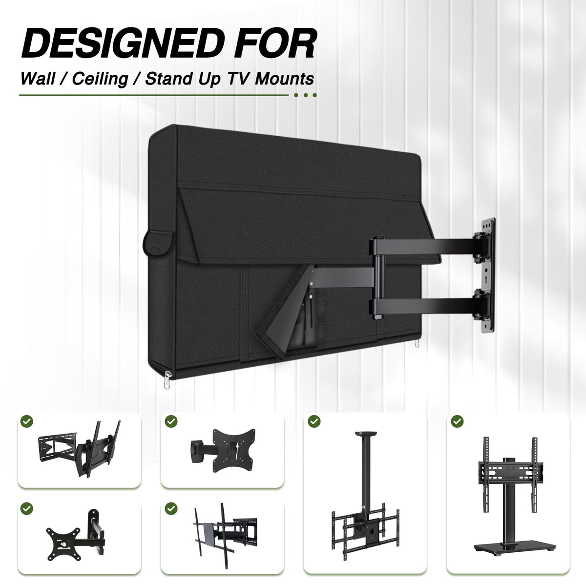 Porch Shield rear shield and Velcro displaying mount compatibility benefit