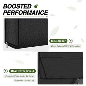 Porch Shield soft inner lining close-up preventing scratches on TV finish