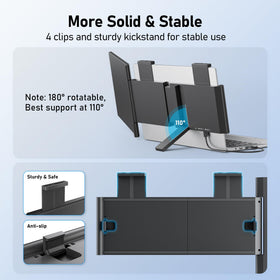 Pornitor Laptop Extender desk setup with dual screens for productivity.
