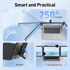 Pornitor MacBook compatibility with dual USB-C cables for extended or mirrored modes