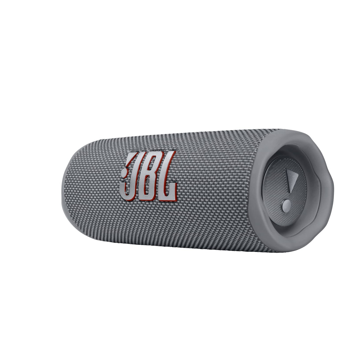 Rugged outdoor speaker with protective sleeve for travel.