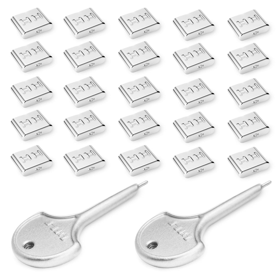 PortPlugs front packaging showing 25-pack and key, PortPlugs secure bulk solution