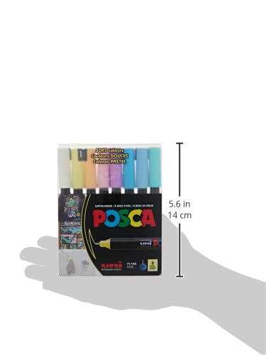 Posca 1MR markers in box showcasing Japanese craftsmanship.