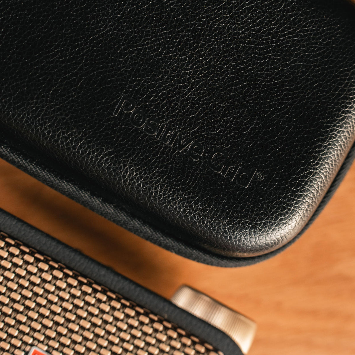 Positive Grid Spark GO carry case features heavy-duty zippers for secure transport.