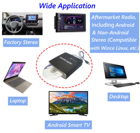 POSSPO Jupiter 2-in-1 CD and DVD playback in vehicle.
