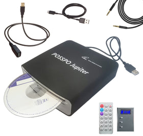 POSSPO Jupiter USB CD Player in car for seamless playback.