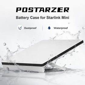 POSTARZER battery case supports 8x18650 cells for extended Starlink Mini sessions