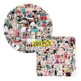 Pounchi Cute Anime Stickers on a laptop for personalized style and decoration