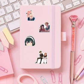 Pounchi Cute Anime Stickers on a fridge for colorful decor