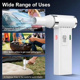 Set of PowCube nozzles and brushes displayed for targeted cleaning and reusable savings