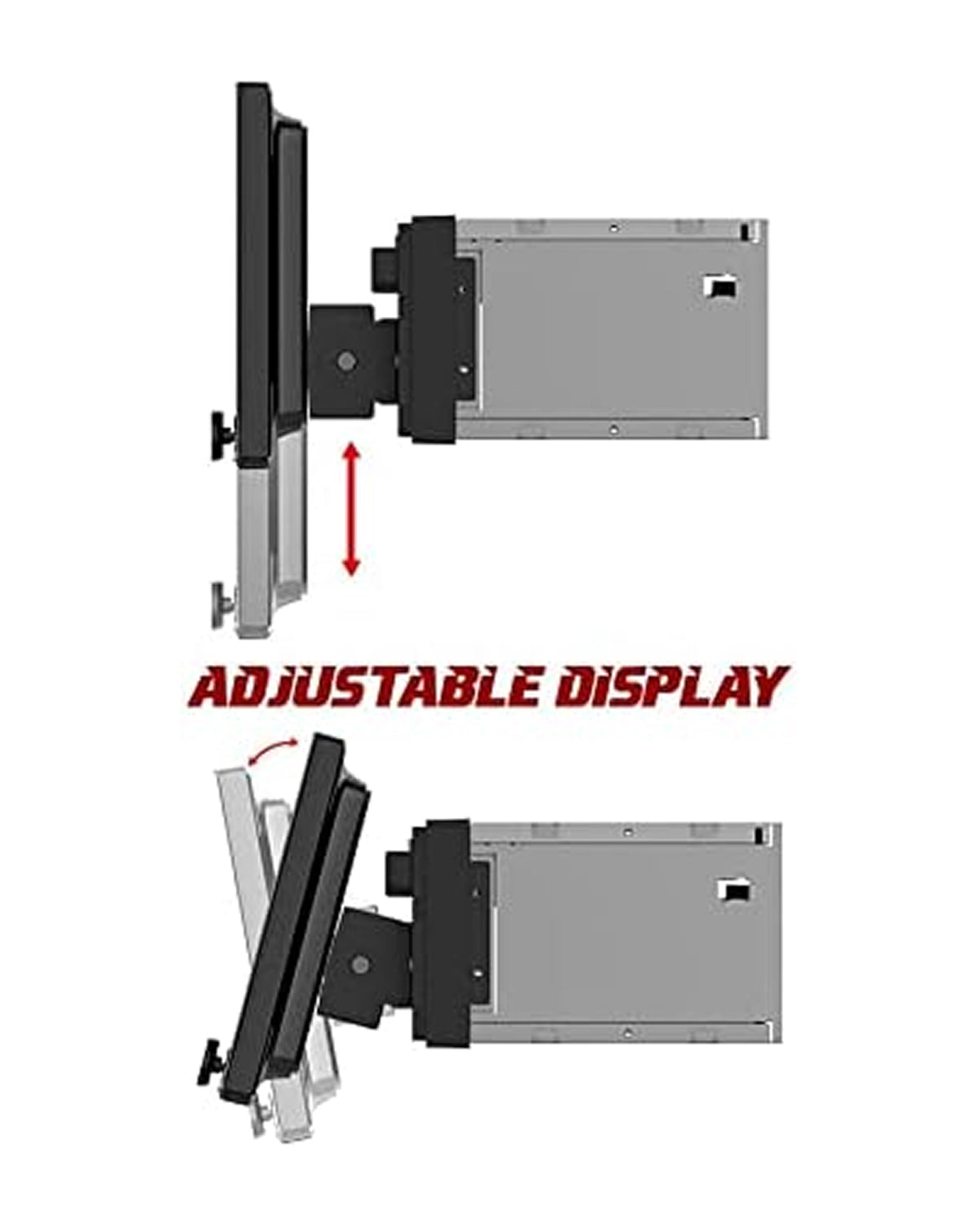 Power Acoustik CPAA-70D10F customizable colors enhance the 10-6 inch display