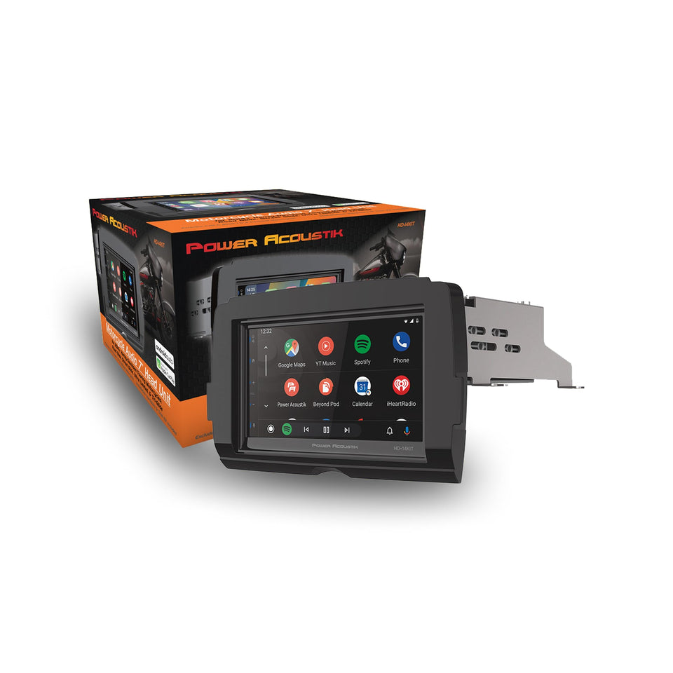 Power Acoustik HD-14KIT front panel display for easy Harley upgrade.