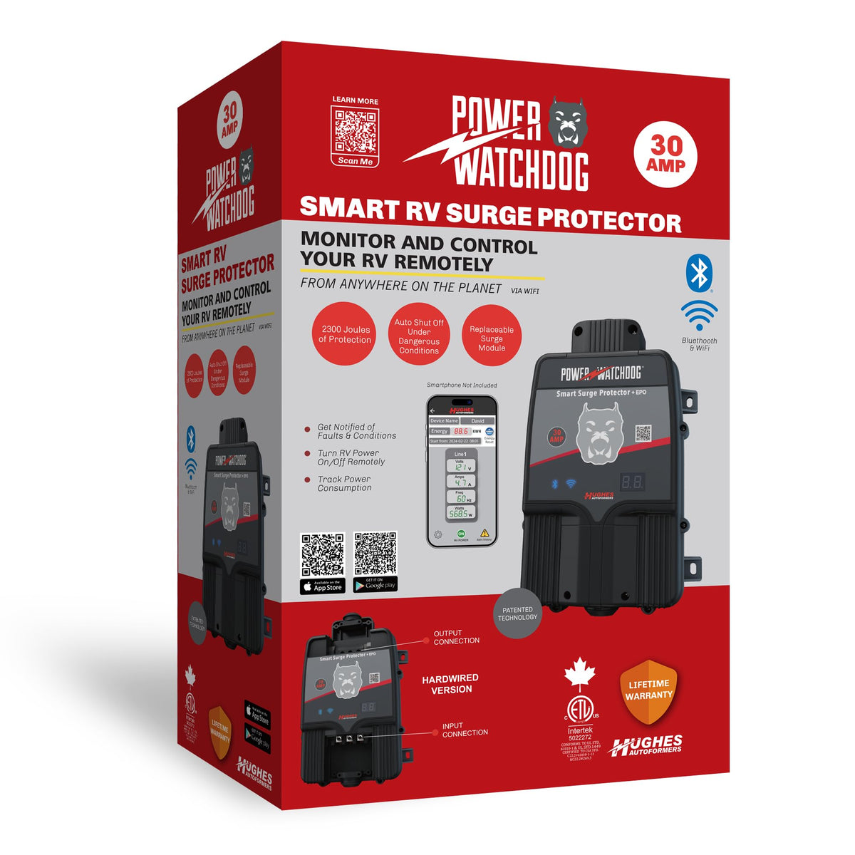 Power Watchdog PWD30EPOHW with replaceable surge module for longevity.