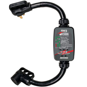 Power Watchdog PWD50 front view shows rugged, outdoor-ready profile for RV use.