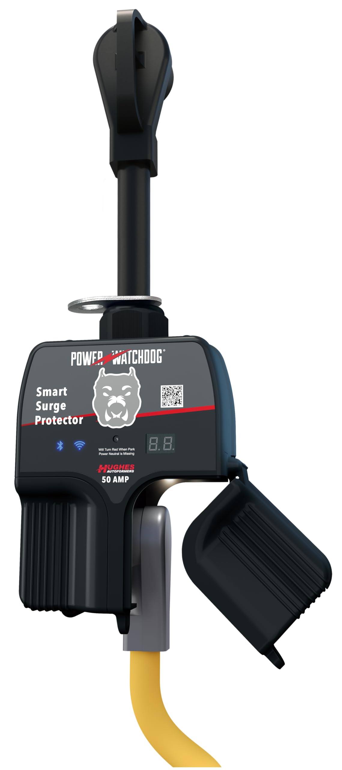 Power Watchdog PWD50W with WiFi monitoring screen showing real-time power data.