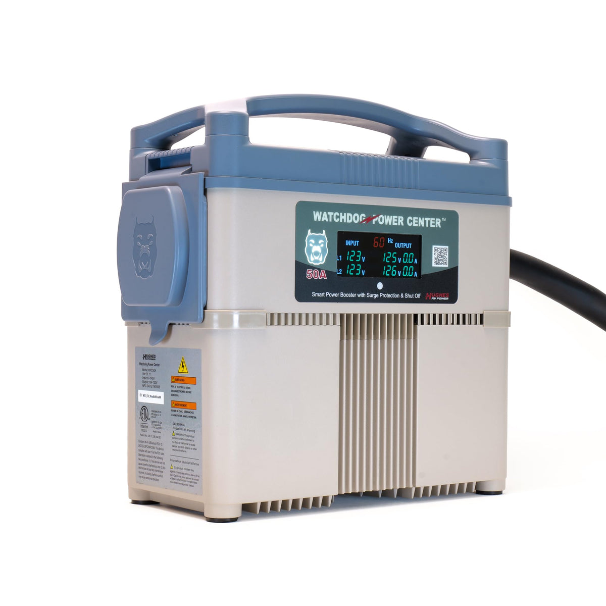 Power Watchdog WPC50A surge protection guards RV electronics during campground spikes.