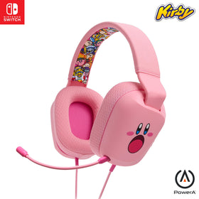 PowerA Kirby Mouthful front view headset showing character design and comfortable fit