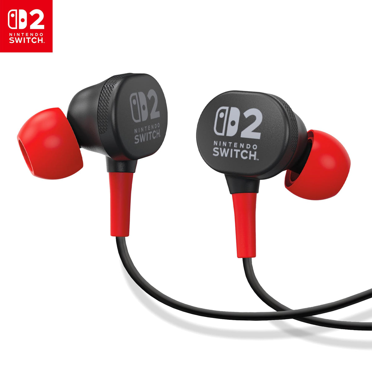 PowerA wired earbuds Switch 2 deliver immersive audio with 8 mm drivers.