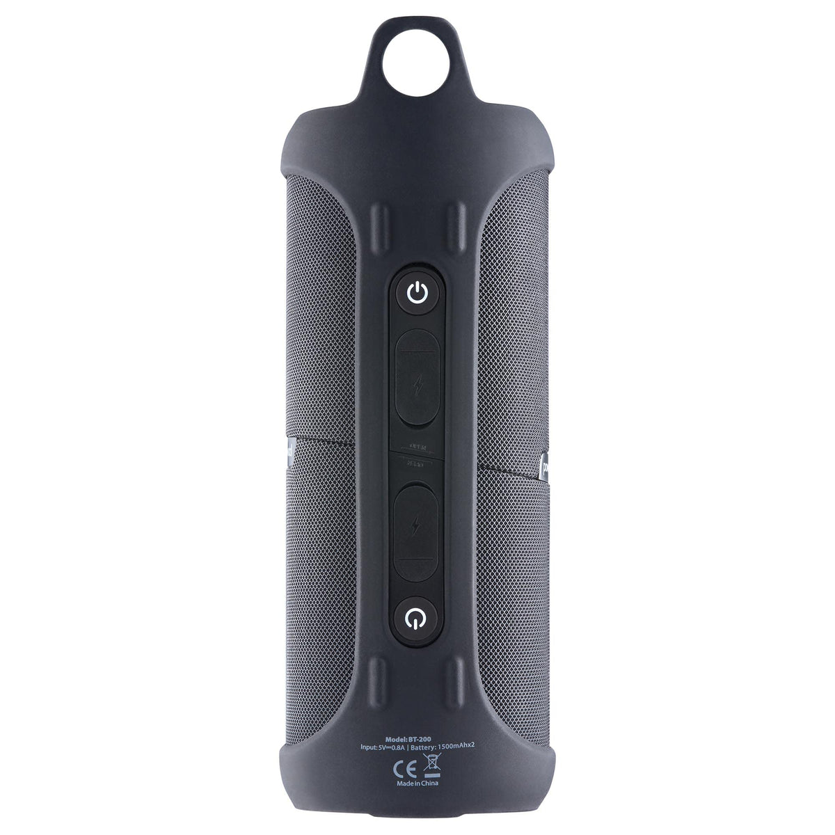 PowerBass BT200 dual 1500 mAh batteries powering long playback outdoors