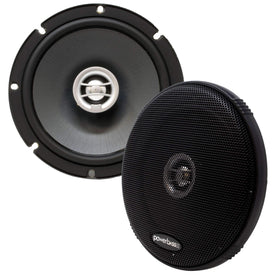PowerBass OE-652 front view shows a 6.5 inch coaxial fit for easy car audio upgrade.
