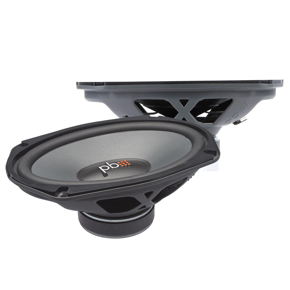 PowerBass OE-690D 6x9 woofer cone for enhanced midbass in car audio setups.