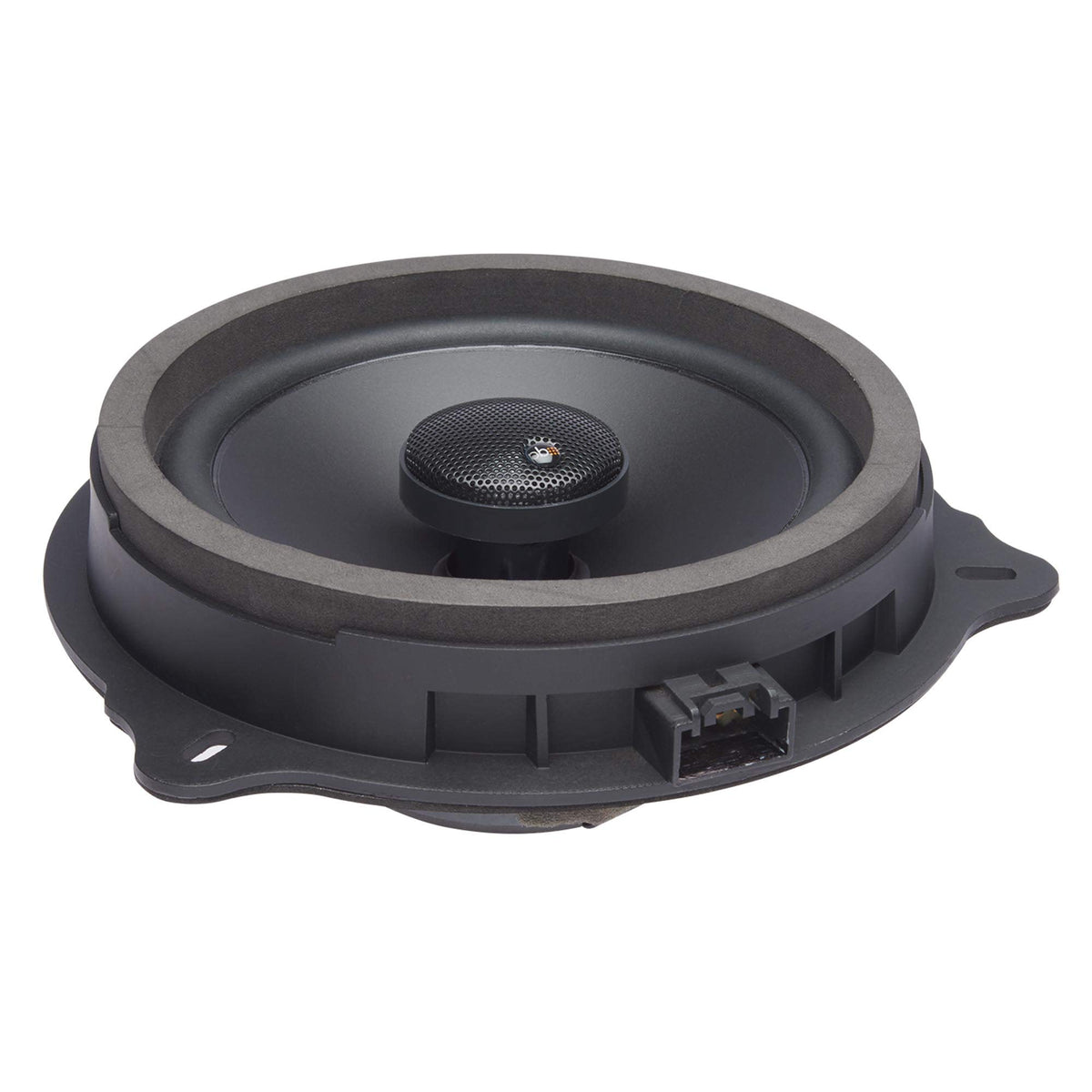 PowerBass OE652-FD silk dome tweeter close-up for smooth high-frequency response.