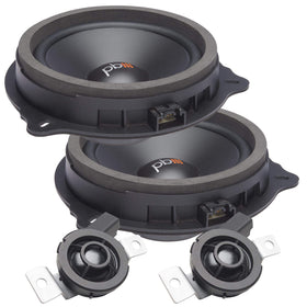 PowerBass OE65C-FD 6.5-inch front view for Ford with clearer cabin audio.