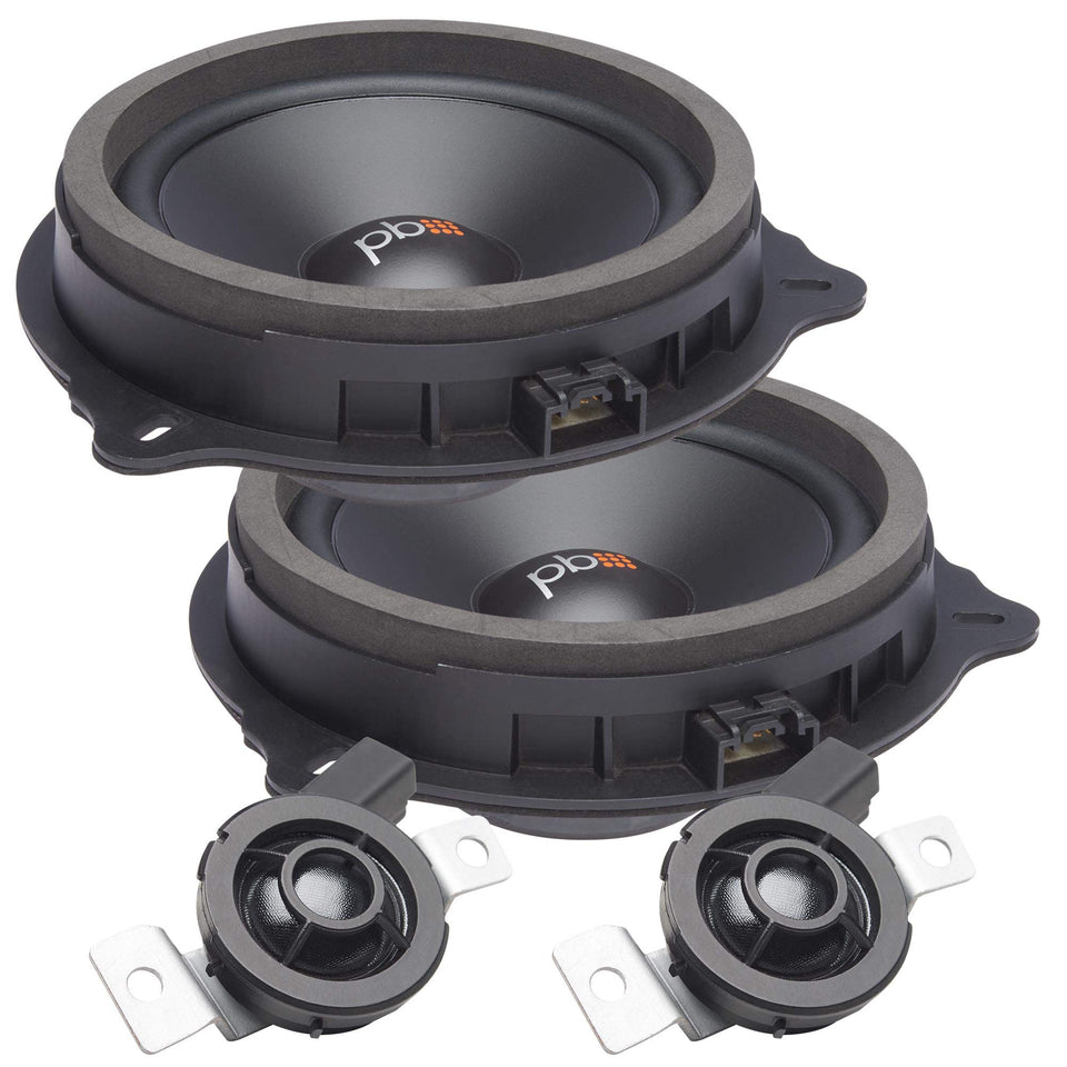 PowerBass OE65C-FD 6.5-inch front view for Ford with clearer cabin audio.
