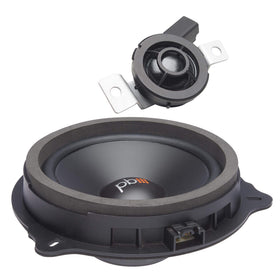 PowerBass OE65C-FD 6.5-inch tweeter detail showing inverted titanium dome.