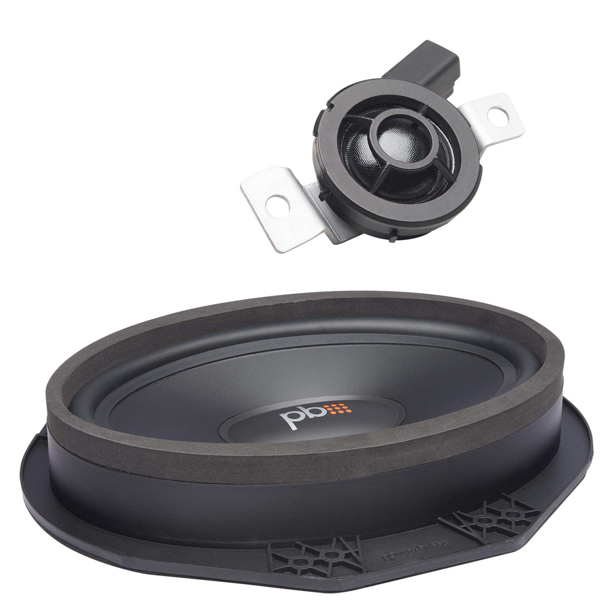 PowerBass OE69C-FD 1-inch inverted titanium dome tweeter delivers crisp highs