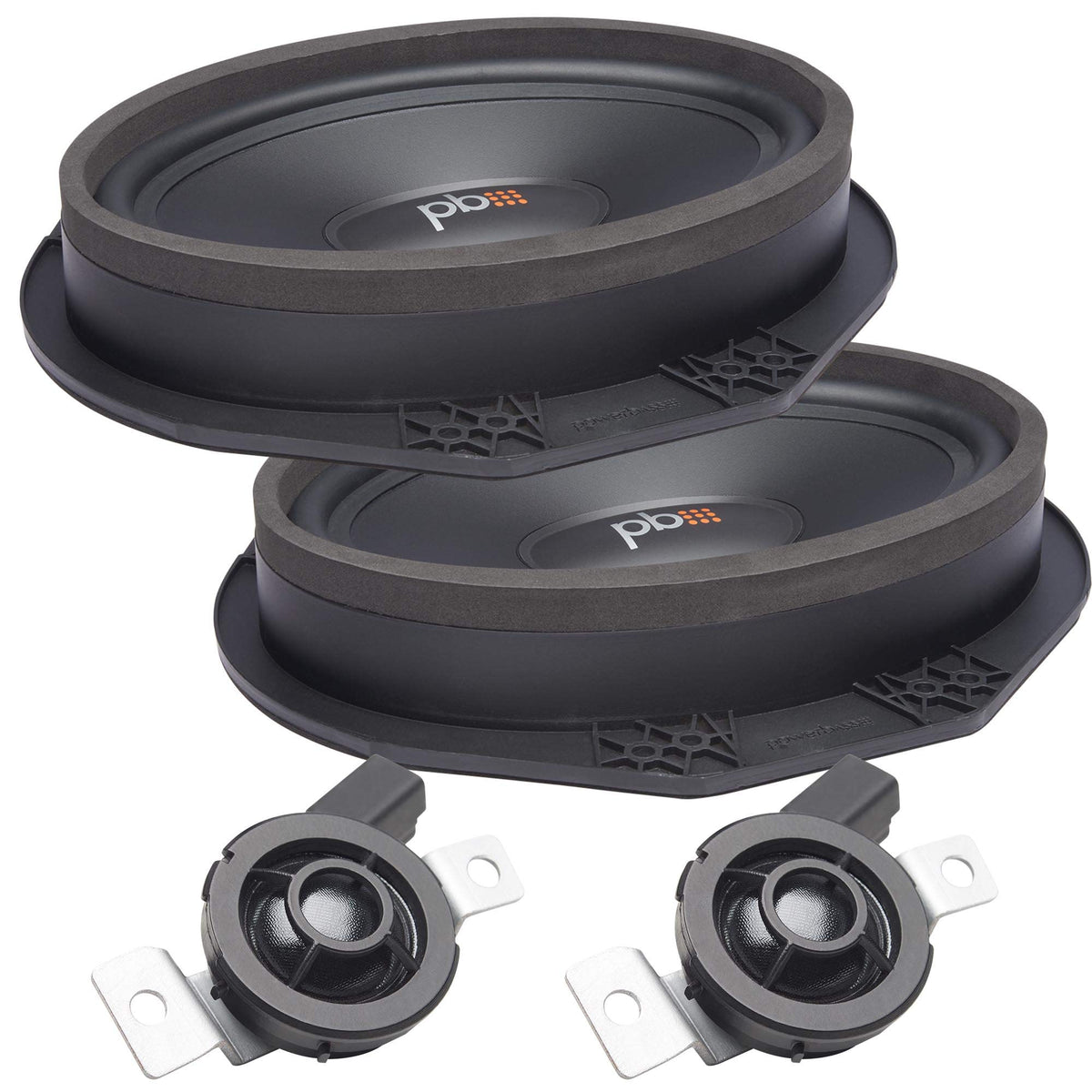 PowerBass OE69C-FD 6x9 component speakers kit boosts clarity in Ford interiors