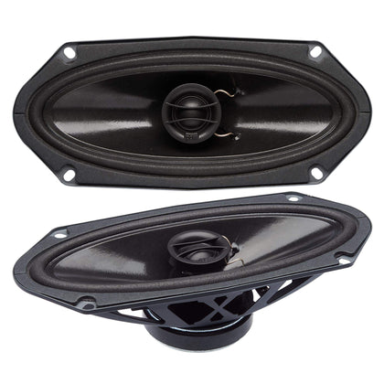 PowerBass S-4102 front view showing speaker face and grille for clear sound