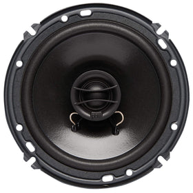 PowerBass S6752 tweeter close-up highlighting silk dome, delivers smooth high frequencies
