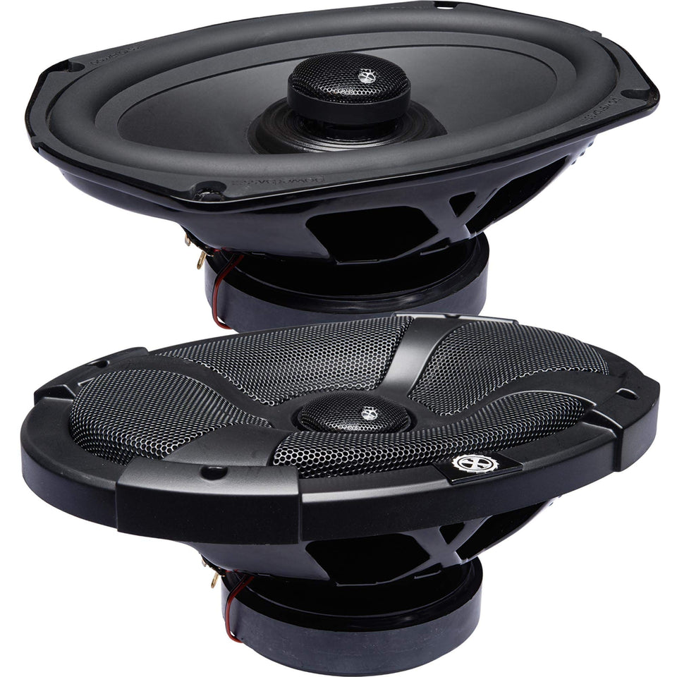 PowerBass XL-692SS 6x9 coaxial speaker with rugged marine rating for outdoor sound.