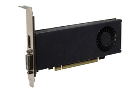 PowerColor Radeon 550 fan and heatsink closeup showing cooling details and silent operation