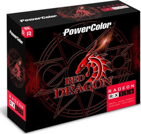 PowerColor Radeon 550 front view showing compact PCB and fan, benefits compact upgrades