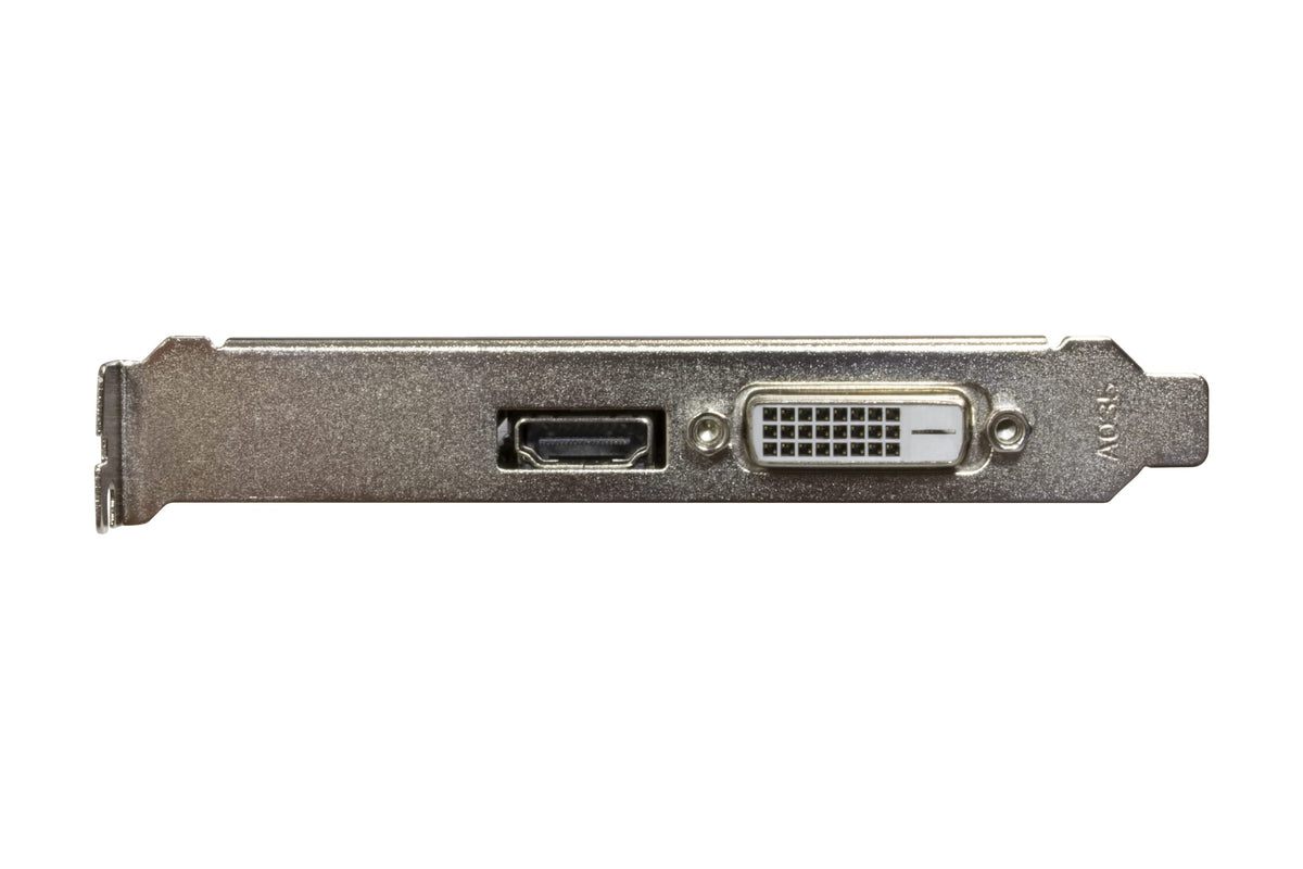 PowerColor Radeon 550 installed in mini ITX PC illustrating small form-factor compatibility