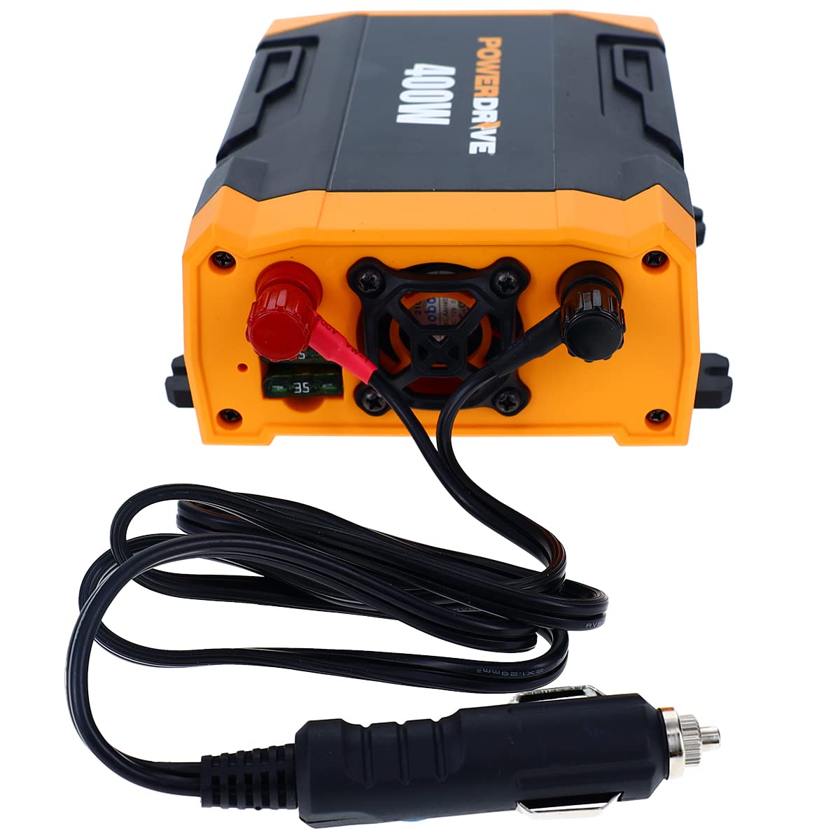 PowerDrive 36-inch battery cables with clamps ready to connect for reliable output