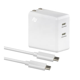 POWERLAND GaN65W charger folded design, portable travel companion for fast charging.