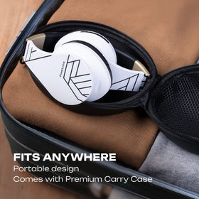 PowerLocus earcup controls and mic visible for quick call and playback control