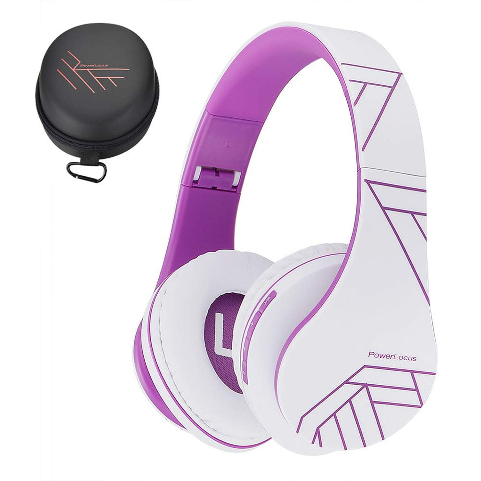 PowerLocus front view showing white-violet design and portable benefits