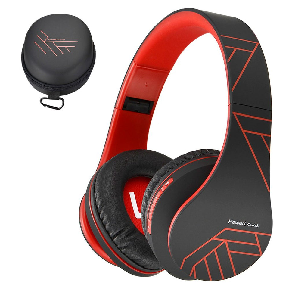 PowerLocus front view showing sleek black and red design and clear branding benefit